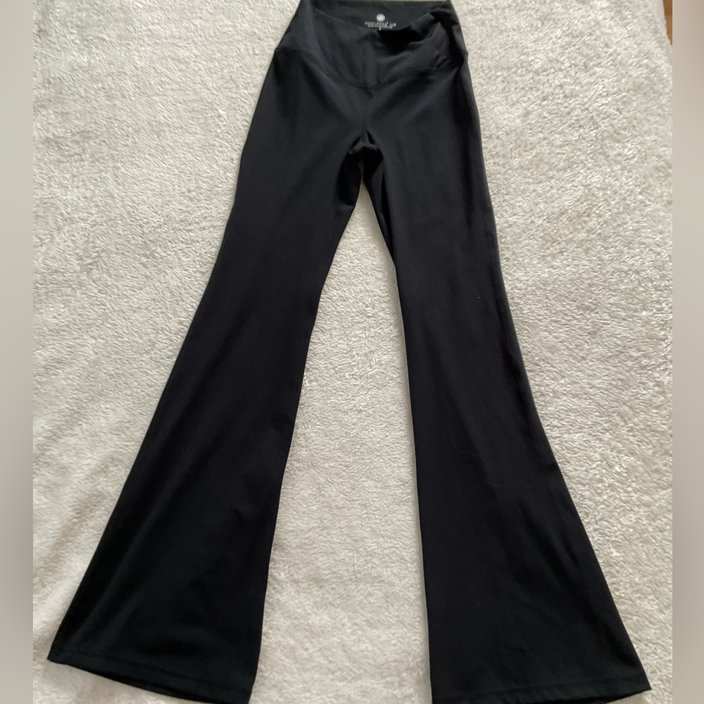 Elegant Black Flared Women's Leggings